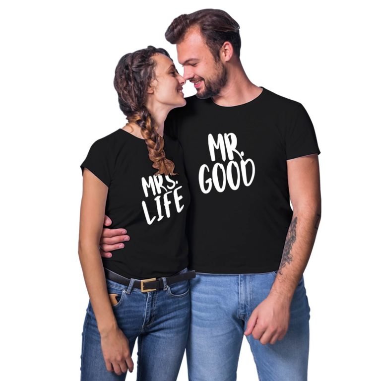 Mr Good Mrs Life Couple T-shirt