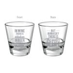 Whiskey is Water of Life Engraved Whiskey Glass