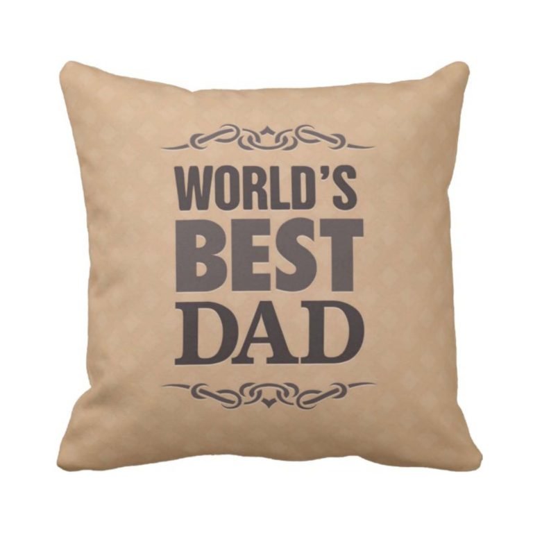 World's Best Dad Printed Cushion Cover