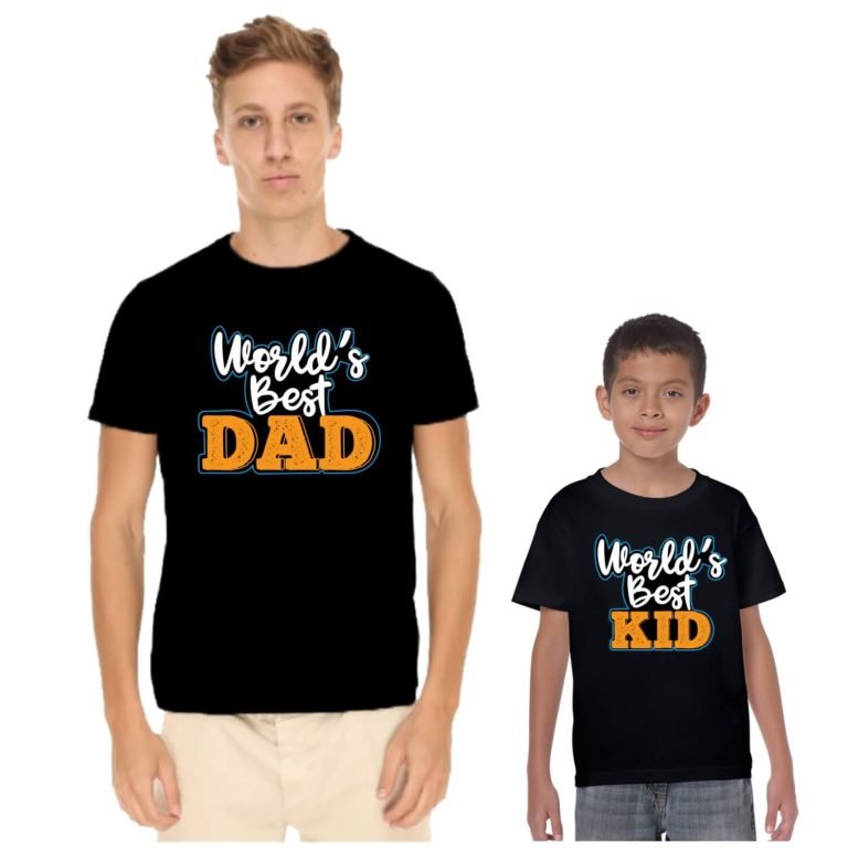 Worlds Best Dad and Kid Family T-Shirt