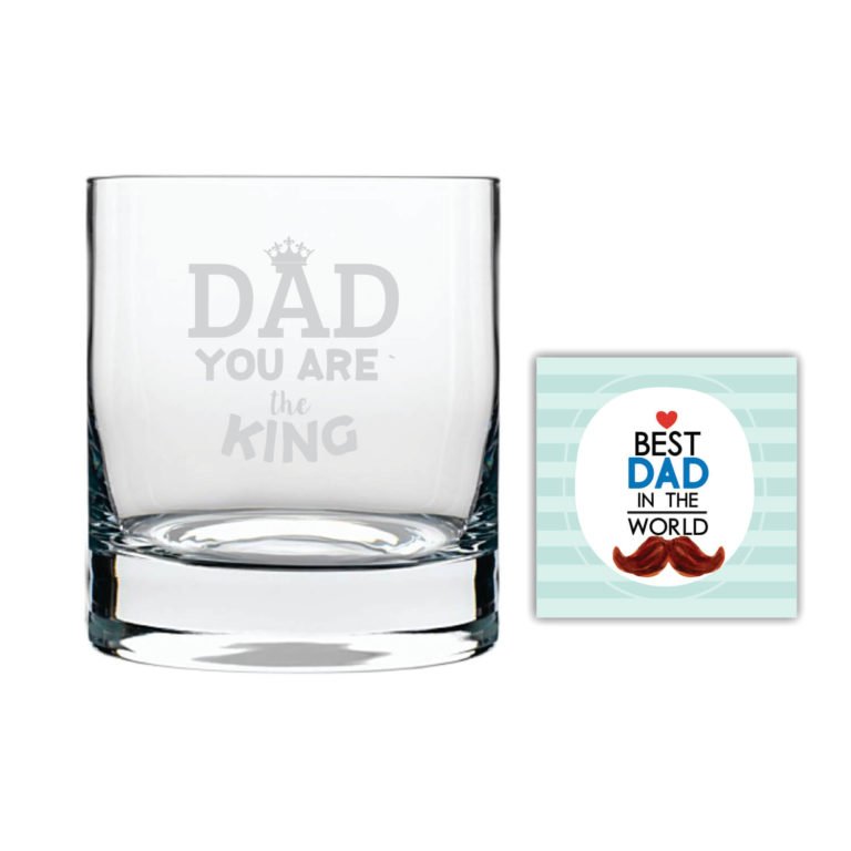 You are King Dad Whiskey Glass