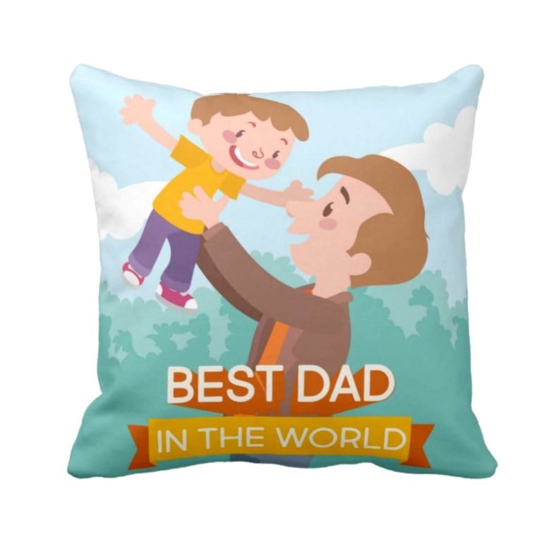 Best Dad in the World Cushion Cover from Son
