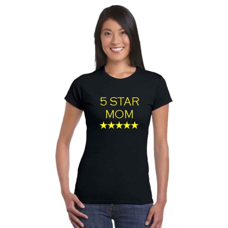 5 star mom tshirt