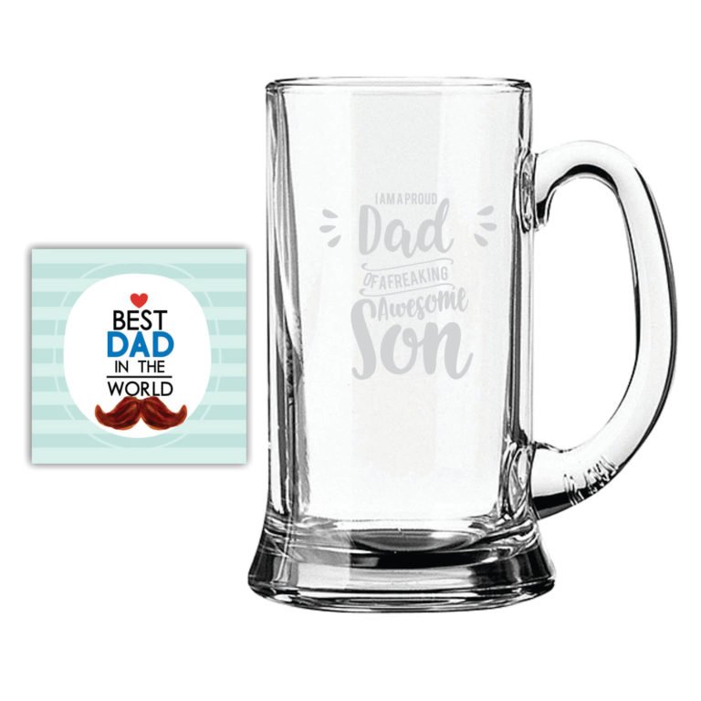 Proud Dad of a Freaking Awesome Son Beer Mug