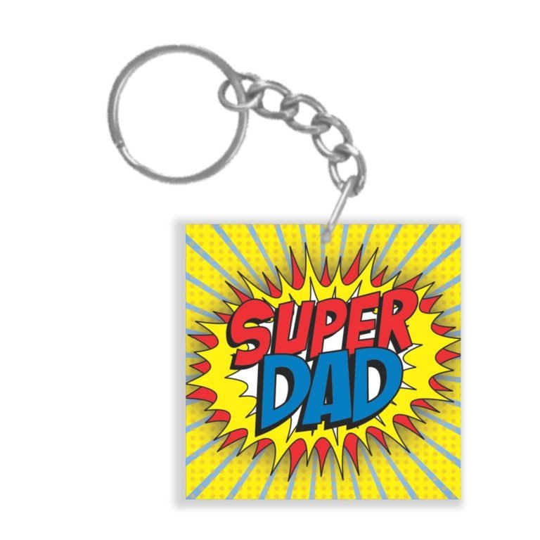 Super Dad Keychain Keyring