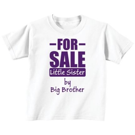 Naughty Funny For Sale Little Sister Kids Tshirt