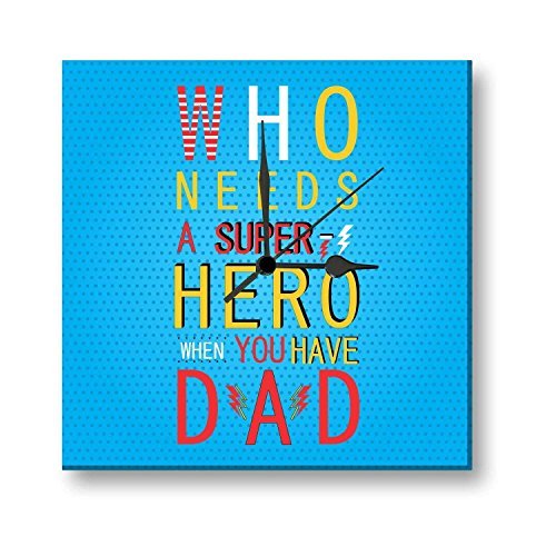 Giftsmate-Super-Hero-Dad-Wall-Clock-for-Dad-B08369BT9P