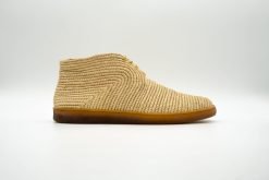 Natural Raffia men Shoes Hevea natural high-Handcrafted in Morocco by artisans-100% vegan raffia fiber-Luxury shoes-Sneakers