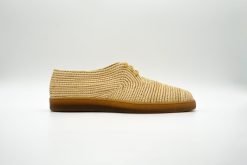 Natural Raffia men Shoes Hevea natural-Handcrafted in Morocco by artisans-100% vegan raffia fiber-Luxury shoes-Sneakers