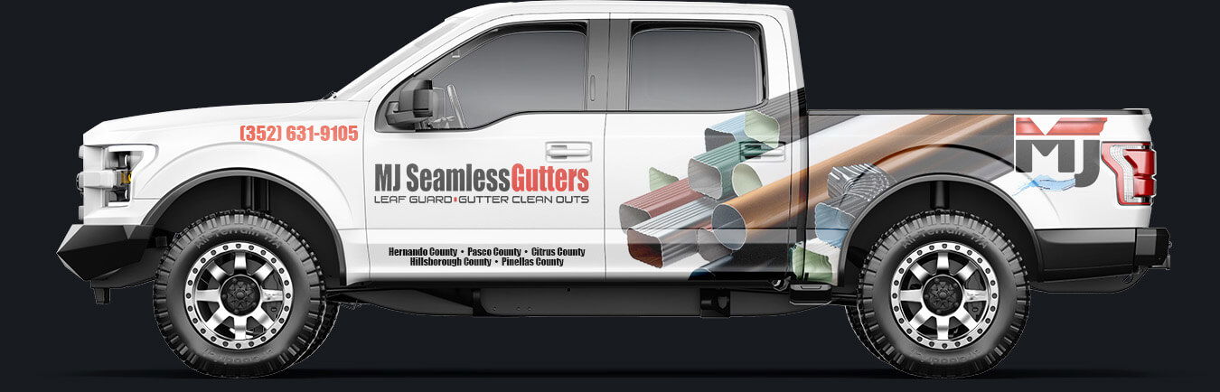 Seamless gutters Spring Hill Florida