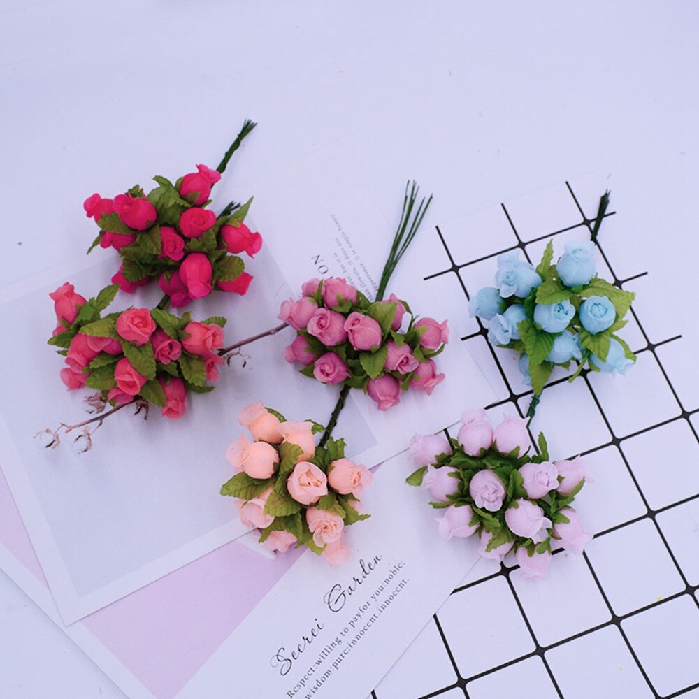 MINI silk roses diy wreath gifts christmas decor MINI silk roses diy wreath gifts christmas decor