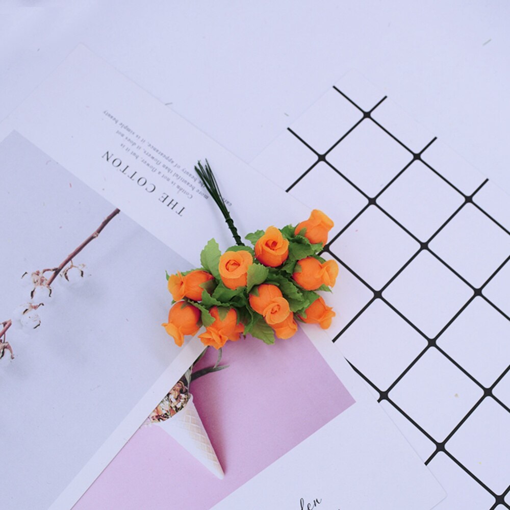 MINI silk roses diy wreath gifts christmas decor MINI silk roses diy wreath gifts christmas decor