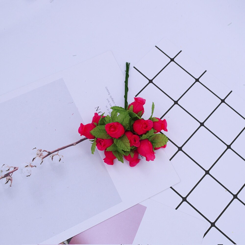 MINI silk roses diy wreath gifts christmas decor MINI silk roses diy wreath gifts christmas decor