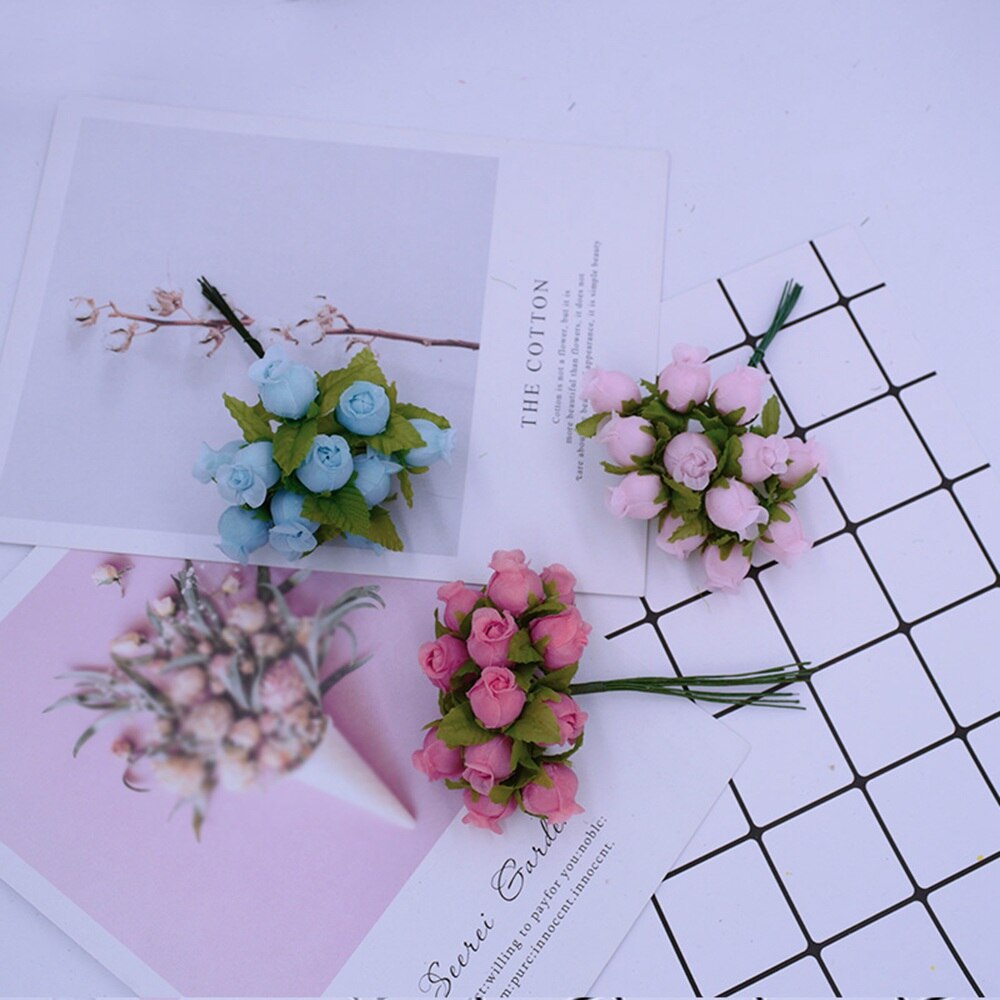 MINI silk roses diy wreath gifts christmas decor MINI silk roses diy wreath gifts christmas decor