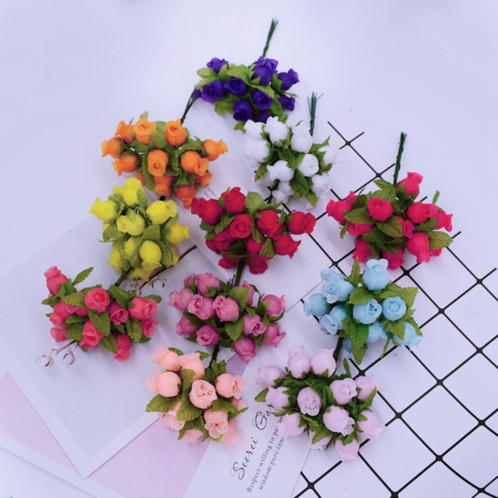 MINI silk roses diy wreath gifts christmas decor MINI silk roses diy wreath gifts christmas decor