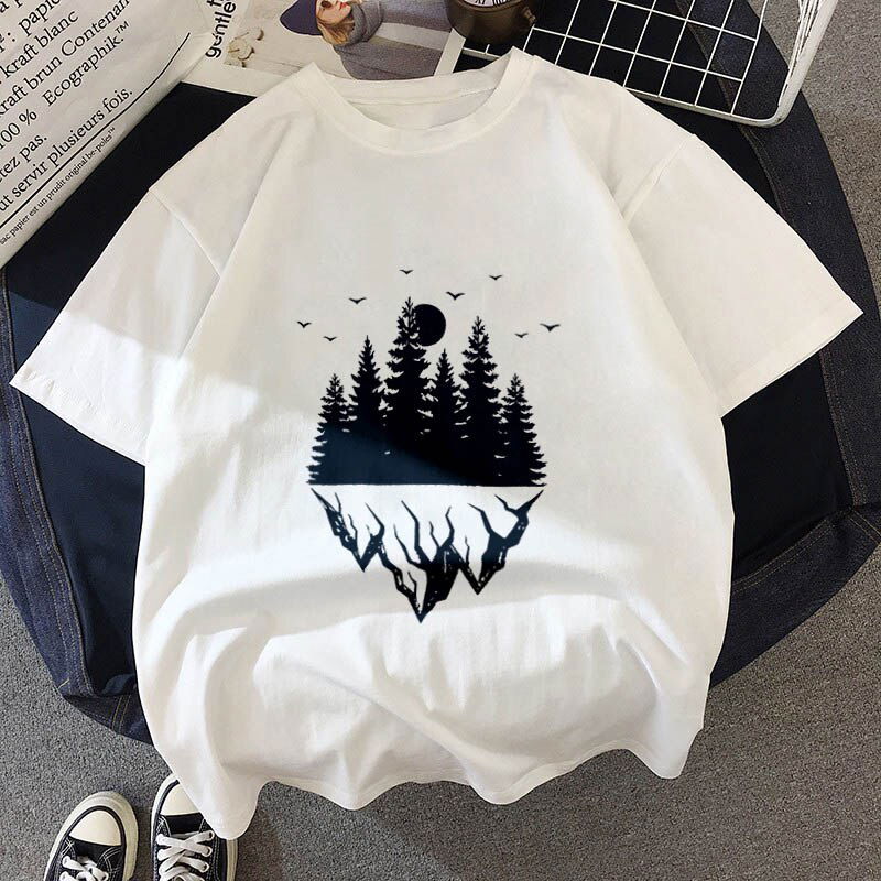 New Year gift 2020 T-shirt Dark forest Print letter New Year gift 2020 T-shirt Dark forest Print letter