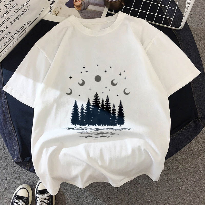 New Year gift 2020 T-shirt Dark forest Print letter New Year gift 2020 T-shirt Dark forest Print letter