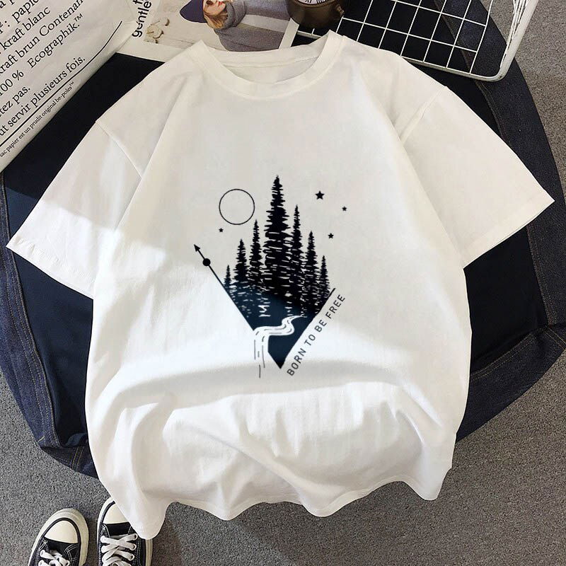 New Year gift 2020 T-shirt Dark forest Print letter New Year gift 2020 T-shirt Dark forest Print letter