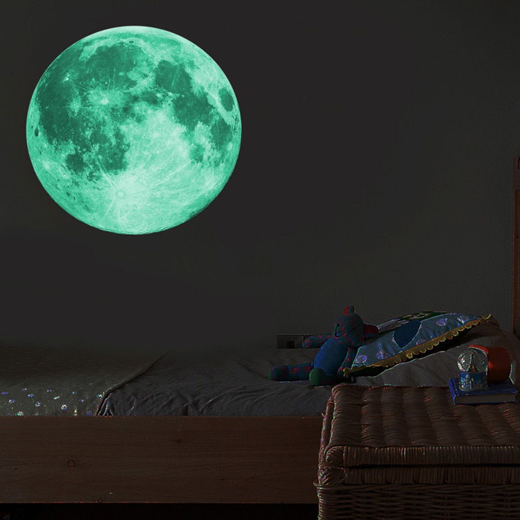 30cm Luminous Moon 3D Wall Sticker 30cm Luminous Moon 3D Wall Sticker