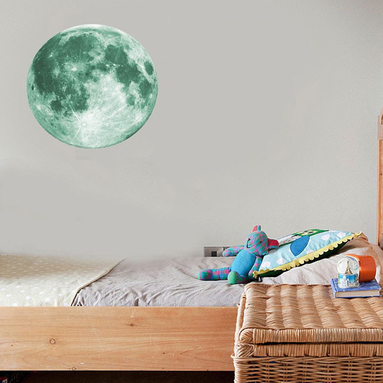 30cm Luminous Moon 3D Wall Sticker 30cm Luminous Moon 3D Wall Sticker