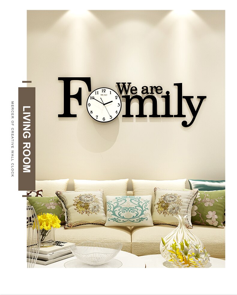 NEW Family Large Wall Clock Modern Design NEW Family Large Wall Clock Modern Design