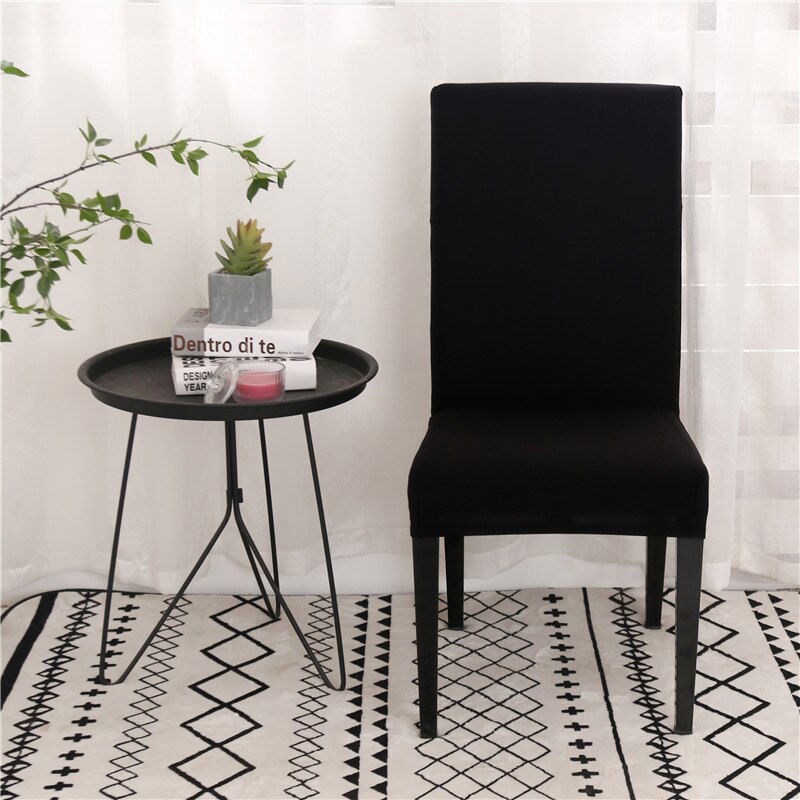 Solid Color Dining Room Stretch Seat Cover Solid Color Dining Room Stretch Seat Cover