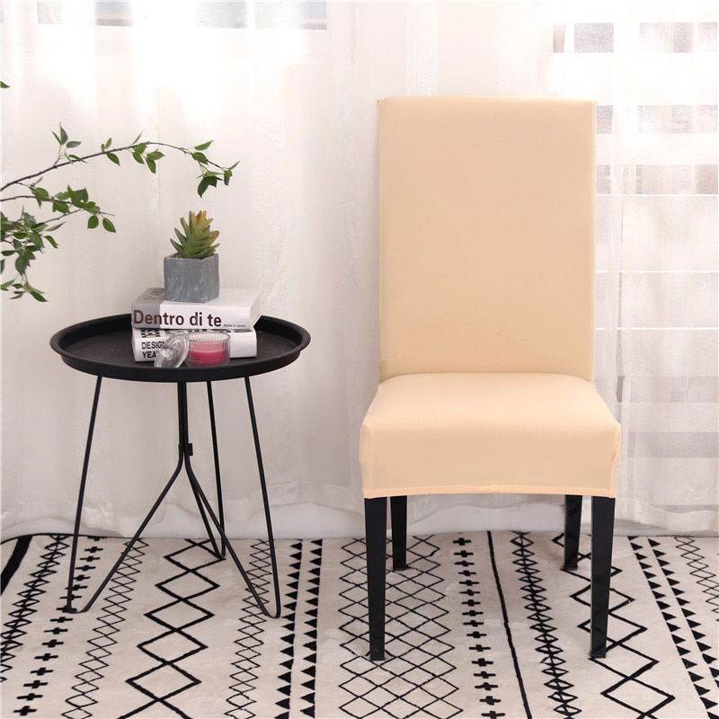Solid Color Dining Room Stretch Seat Cover Solid Color Dining Room Stretch Seat Cover