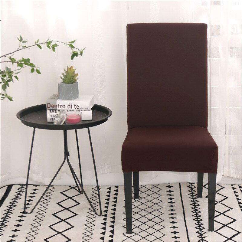 Solid Color Dining Room Stretch Seat Cover Solid Color Dining Room Stretch Seat Cover