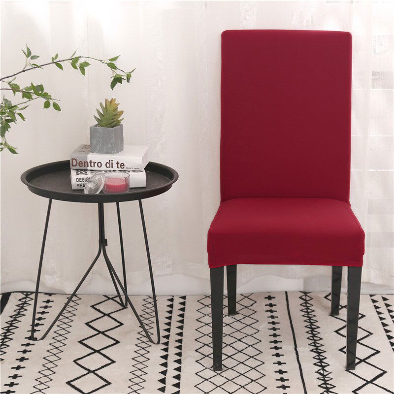 Solid Color Dining Room Stretch Seat Cover Solid Color Dining Room Stretch Seat Cover