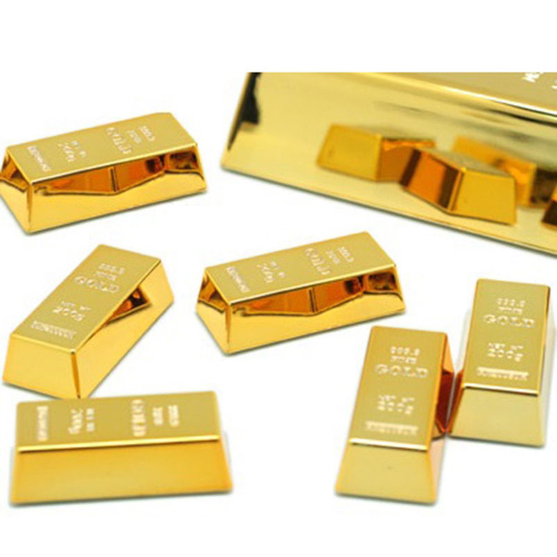 Gold Brick Shape Refrigerator Magnets 1pc Gold Brick Shape Refrigerator Magnets 1pc