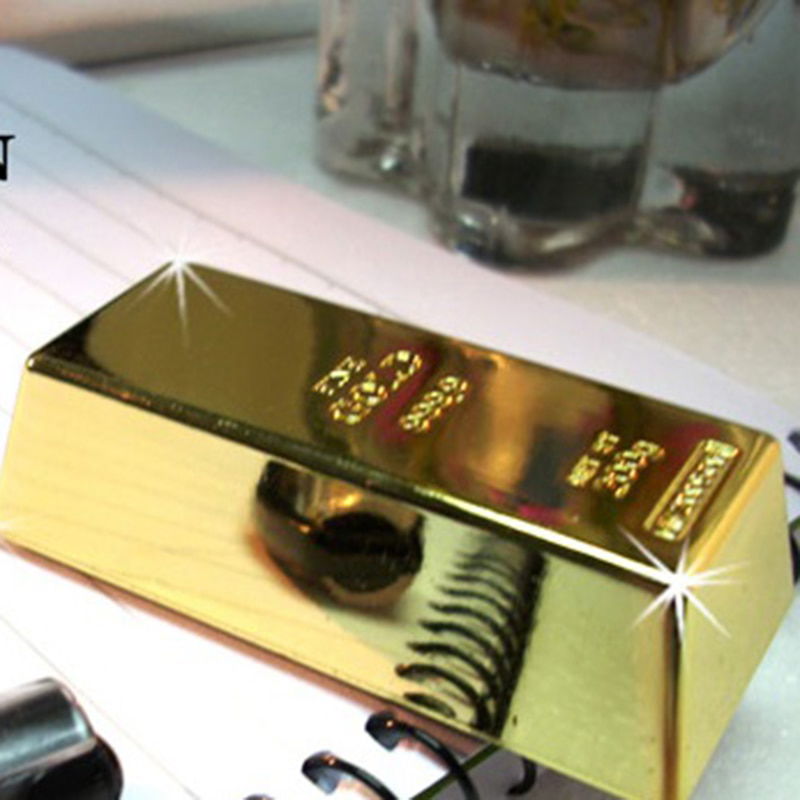 Gold Brick Shape Refrigerator Magnets 1pc Gold Brick Shape Refrigerator Magnets 1pc