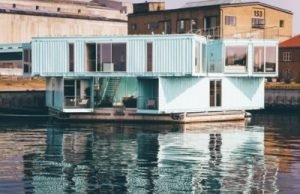 shipping container homes on water