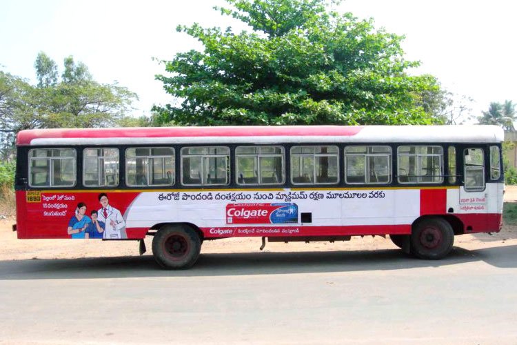 bus advertising agency in hyderabad, india