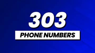303 PHONE NUMBERS FOR SALE