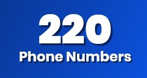 Get a 220 phone number today!