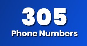 Get a 305 phone number today!