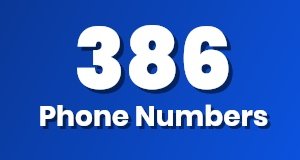 Get a 386 phone number today!