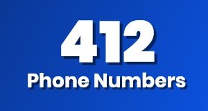 Get a 412 phone number today!