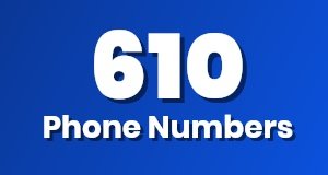 Get a 610 phone number today!