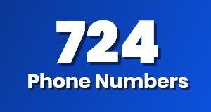 Get a 724 phone number today!