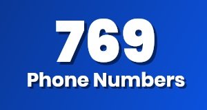 Get a 769 phone number today!