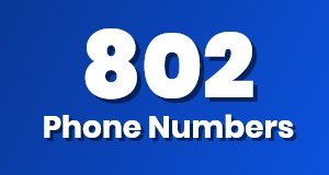Get a 802 phone number today!