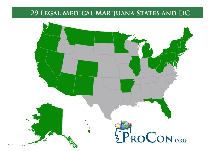 States that legalized medical marijuana