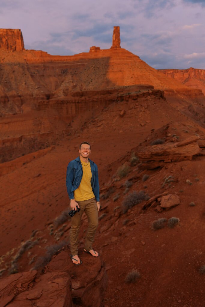 Malachi Lewis- photographer at Shell Creek Photography working for Public Land Creatives in Moab, UT.