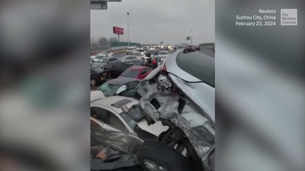 Dramatic 100-Car Pileup In Icy Eastern China - Videos from The Weather Channel - The Weather Channel