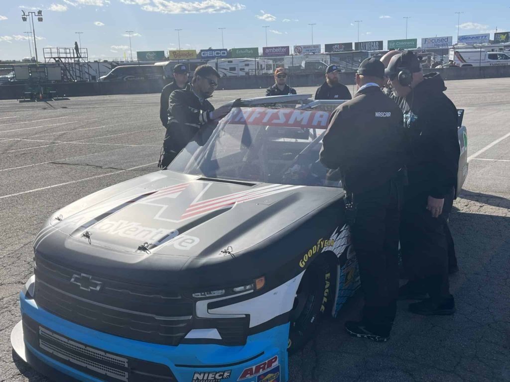 Bayley Currey's Truck Acquires Sunroof in Bizarre Atlanta Incident - Frontstretch.com