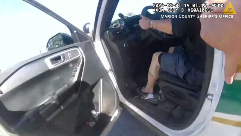 Bodycam video shows woman stealing a patrol car she later crashed - CNN
