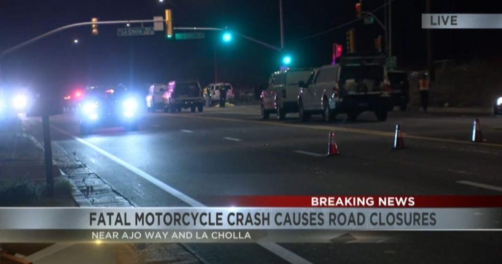 Authorities on scene of fatal motorcycle crash on Tucson's southwest side - KVOA Tucson News