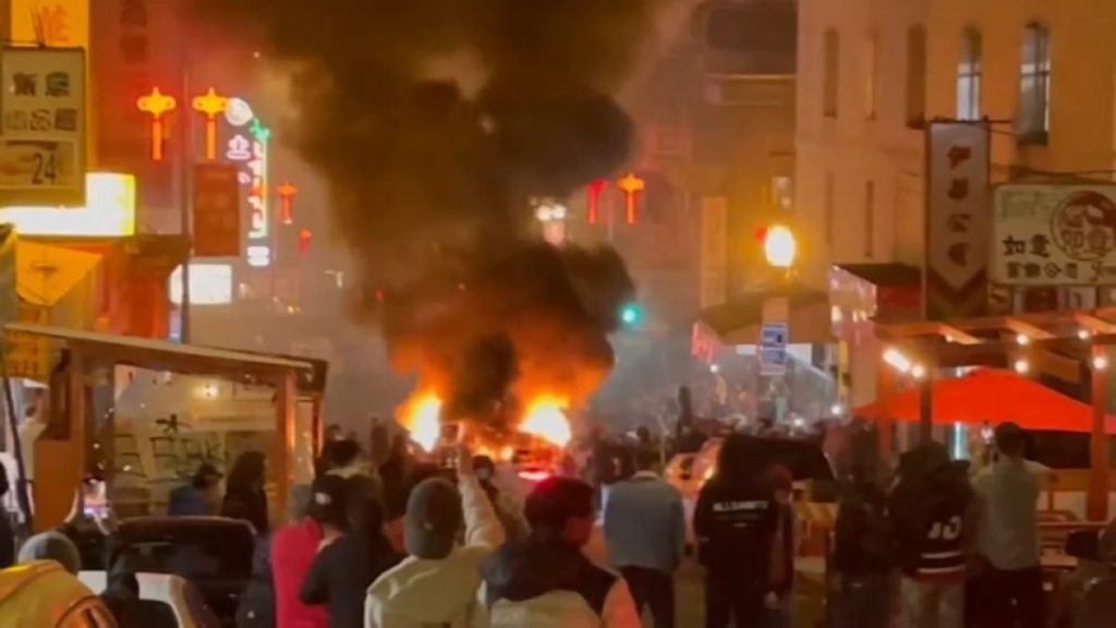 Waymo driverless car vandalized, set on fire in San Francisco's Chinatown - NBC Bay Area
