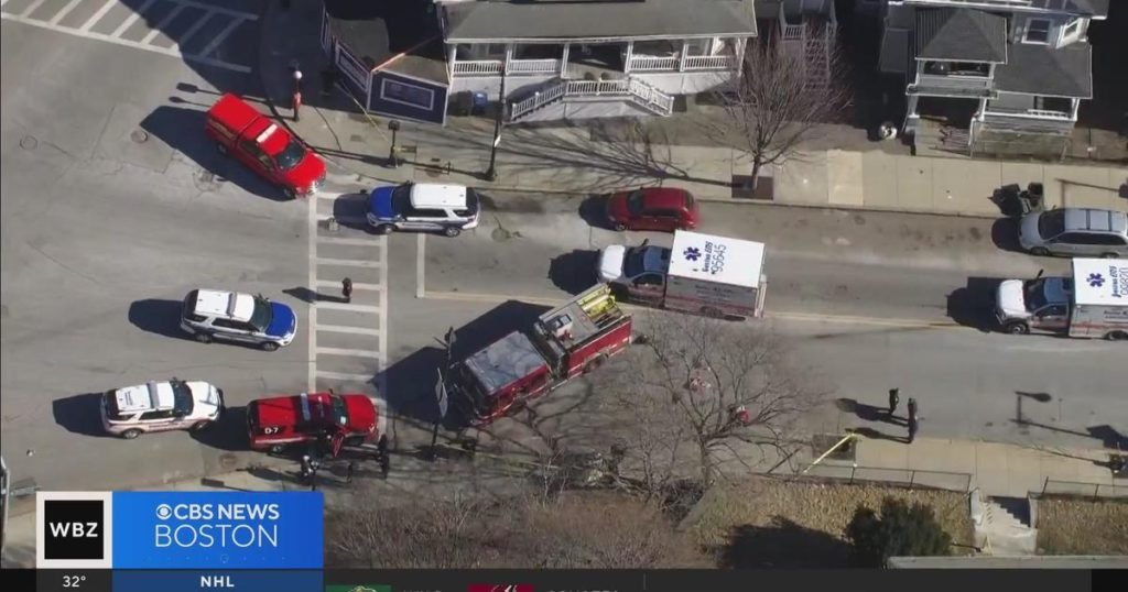 Person struck by Boston fire truck has life-threatening injuries - CBS Boston
